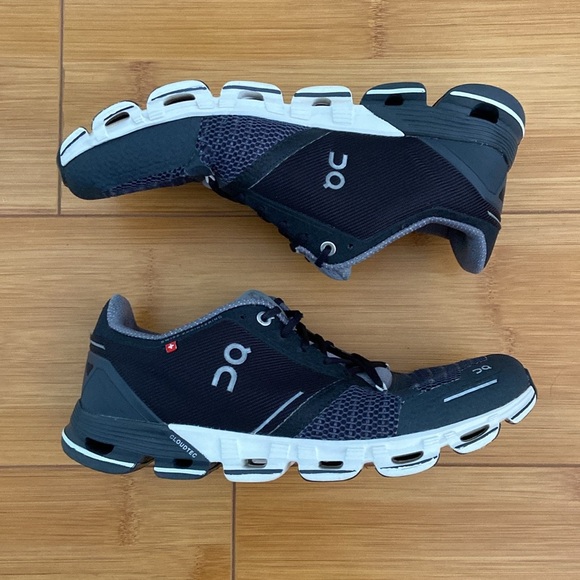 On Running Shoes - On Running Cloudflyer Running Shoes Sneakers Black Gray Women US 9